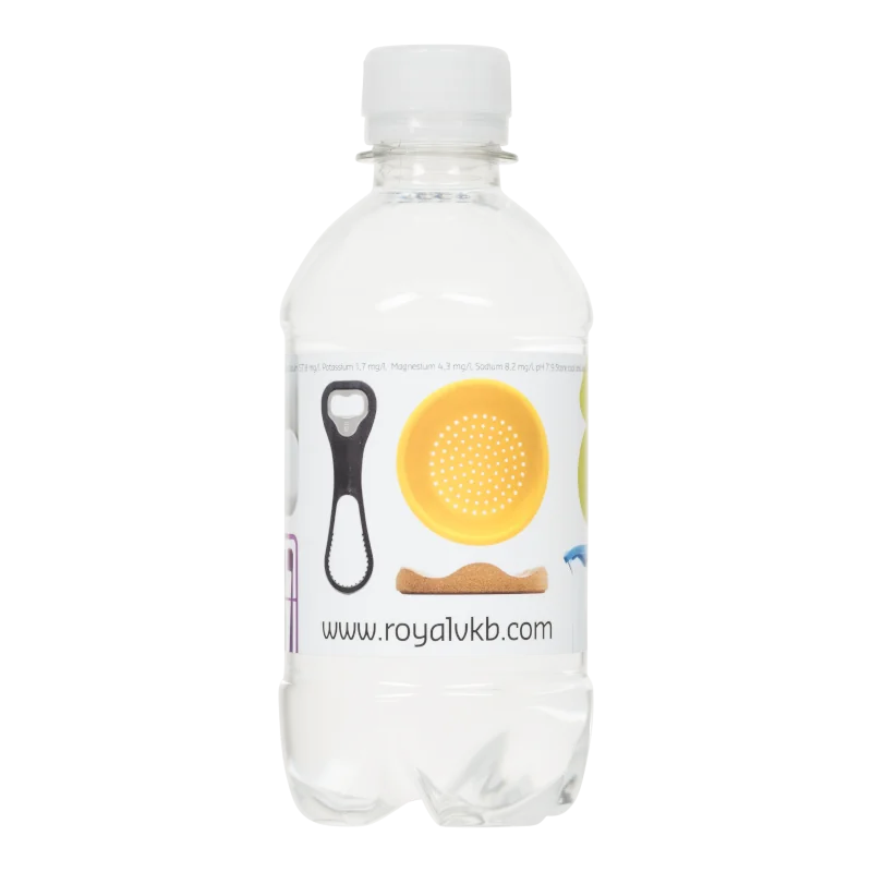 Water Concepts – Schraubverschluss für Wasserflaschen mit Logo und Etikett
