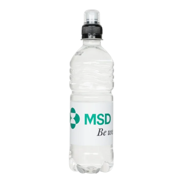Water Concepts – Wasserflaschen-Sportverschluss mit Logo und Etikett
