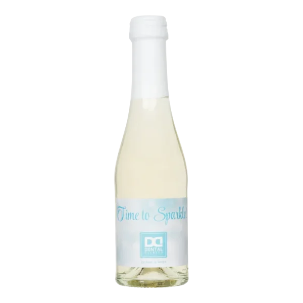 Wasserkonzepte – Flasche Secco Vino Frizzante Wein mit Logo und Etikett