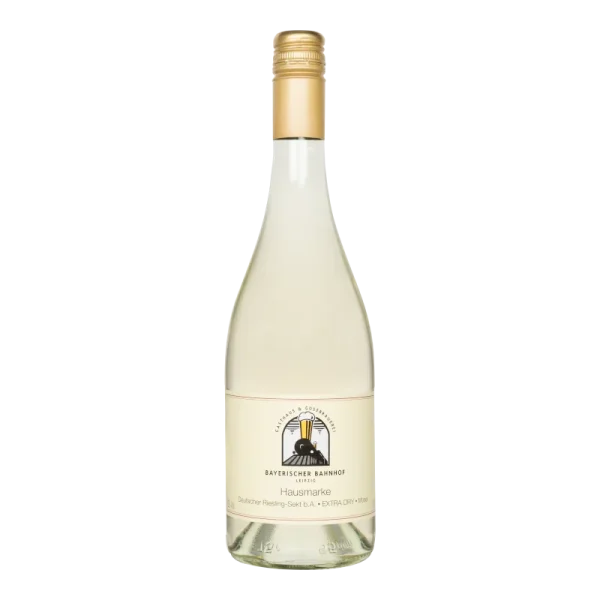 Wasserkonzepte – Flasche Secco Vino Frizzante Wein mit Logo und Etikett